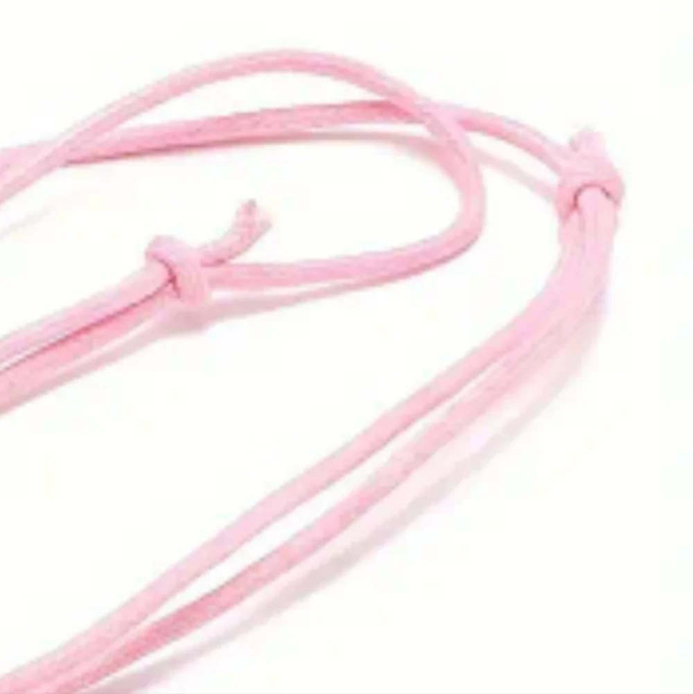 Eyeglass Necklace Faux Leather  Holder Pink
